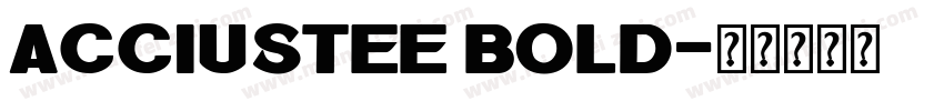 AcciusTEE Bold字体转换